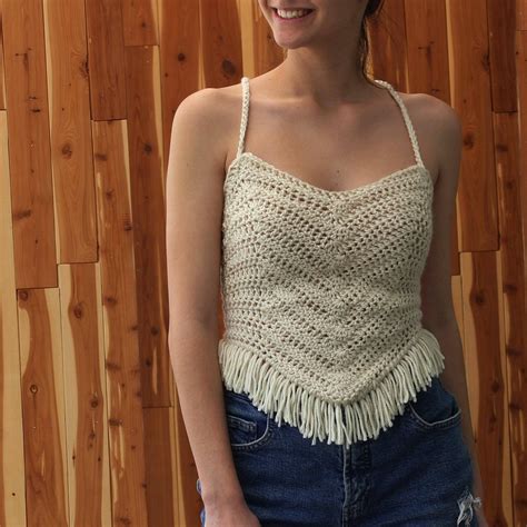 Easy Crochet Pattern Pdf Patron Crochet Dalida Crop Top Etsy