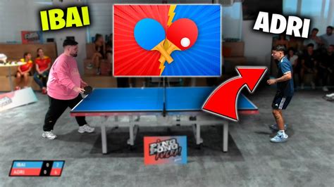 IBAI Vs ADRI CONTRERAS En PING PONG EVENTO GEMITA YouTube