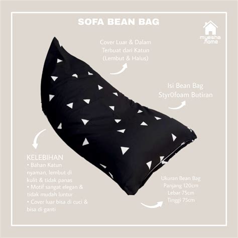 Jual Bean Bag Sofa Plus Isi Size Dewasa Kursi Santai Motif Minimalis