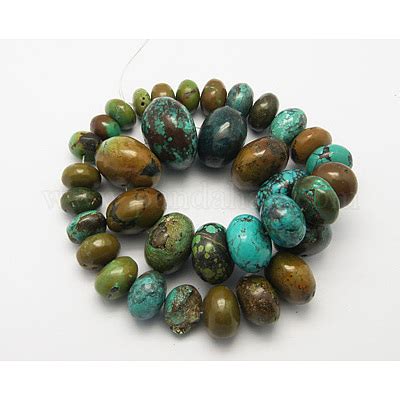 Wholesale Natural Hubei Turquoise Beads Strands Pandahall