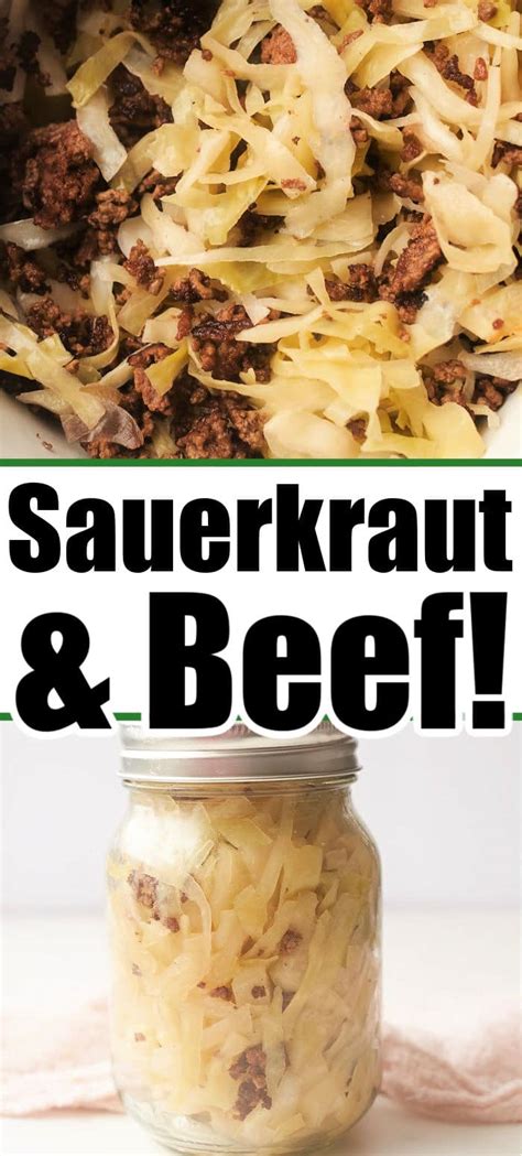 Quick Sauerkraut Recipe With Meat Ground Beef And Sauerkraut