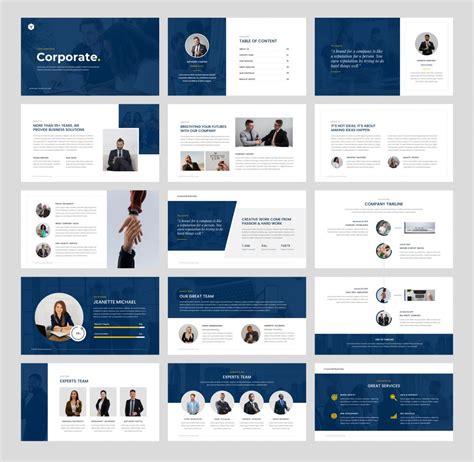 Corporate Powerpoint Presentation Template • Psd Design