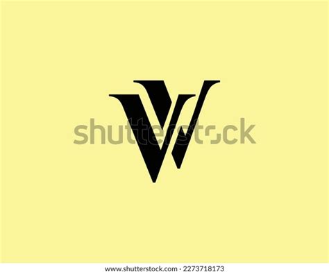 Vv Logo Design Vector Template Stock Vector (Royalty Free) 2273718173 ...