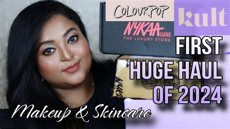 First Huge Haul Of 2024 Makeup And Skincare Haul Kultnykaacolourpop