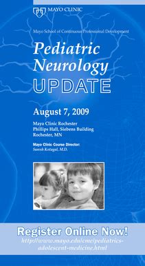 Fillable Online Mayo Cme Brochure Peds Neuro Update Mc