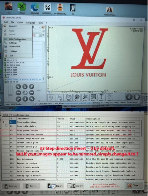 Quick start guide to LaserGRBL parameters settings