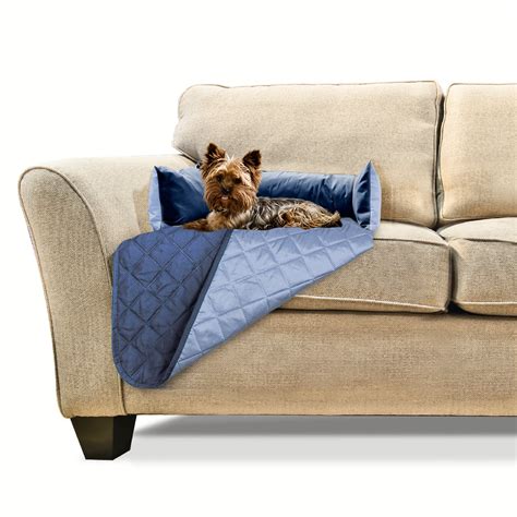 FurHaven Sofa Buddy Furniture Cover Dog Bed Navy, 18" L X 26" W | Petco