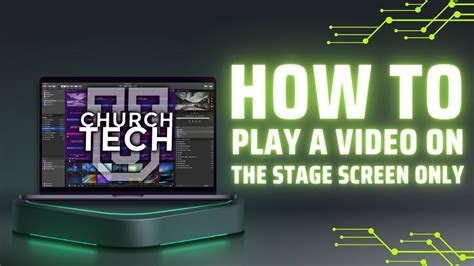 ProPresenter 7 Tutorial How To Play A Video On The Stage Screen Only