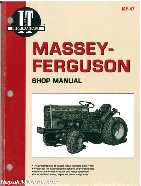 Massey-Ferguson MF 1010 2 4 Wheel Tractor Operators Manual