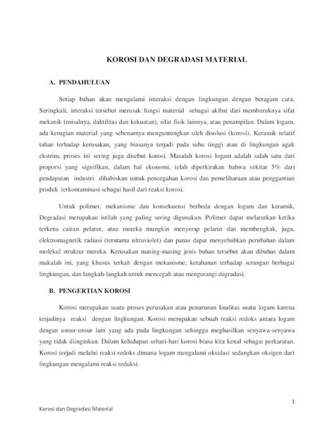 Pdf Makalah Korosi Dan Degradasi Dokumen Tips