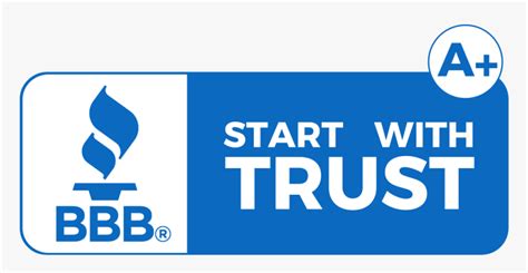 Better Business Bureau A Rating Bbb Start With Trust Logo Hd Png