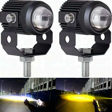 Luces Led Auxiliares Eo Safe Imports Esi Color Negro Para Moto