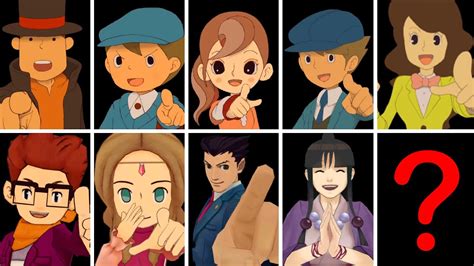 Professor Layton Franchise All Puzzle Solving Animations