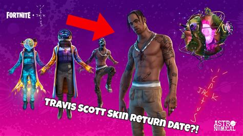 Travis Scott Skin Return Release Date In Fortnite Item Shop Travis Scott Skin Coming Back