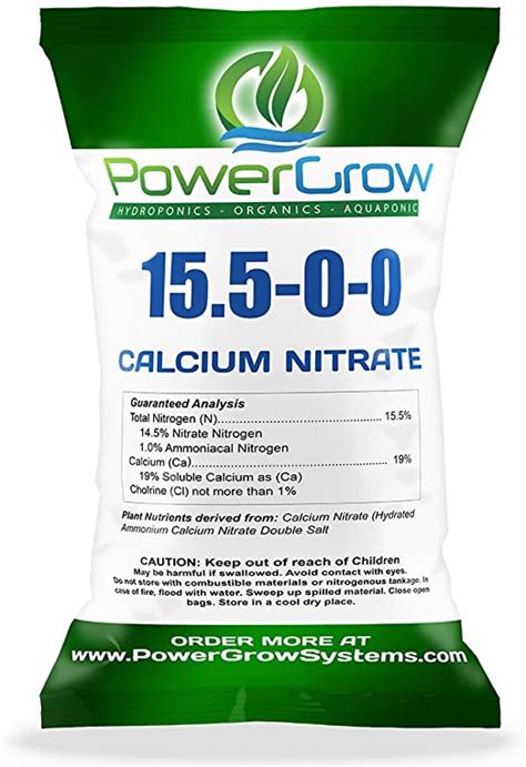 Calcium Nitrate 155 0 0 Fertilizer Bulk Pricing 5 Pounds Garden And Outdoor