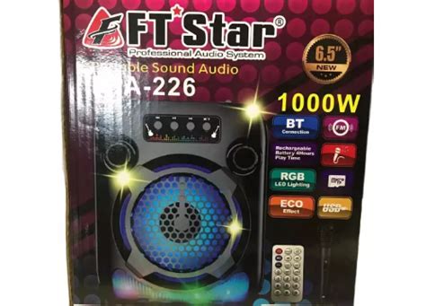 New Megapro FT STAR FPA 226 6 5 LED Light Bluetooth Party Portable