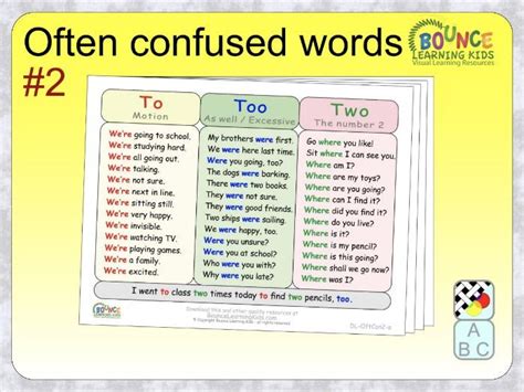 Often Confused Words 2 Distance Learning Worksheets Teaching Resources