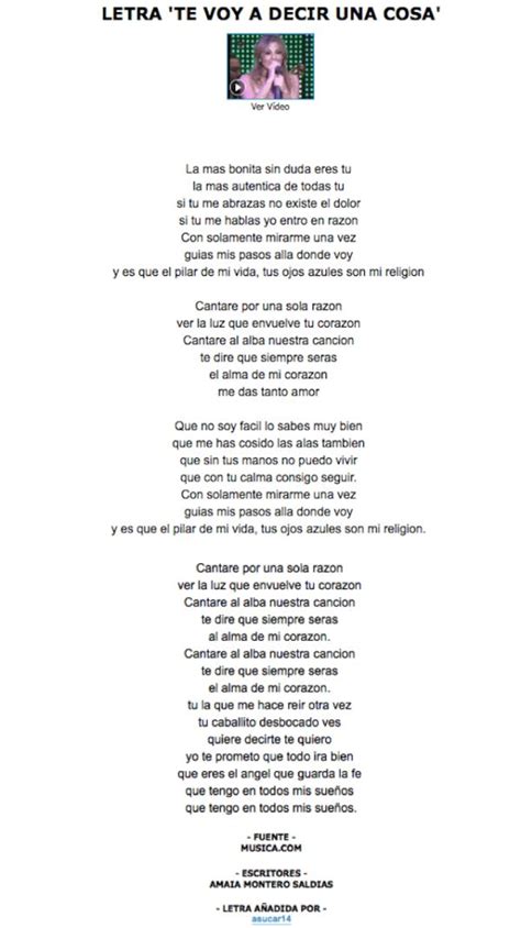 Canciones Para El Día De La Madre Letras Words