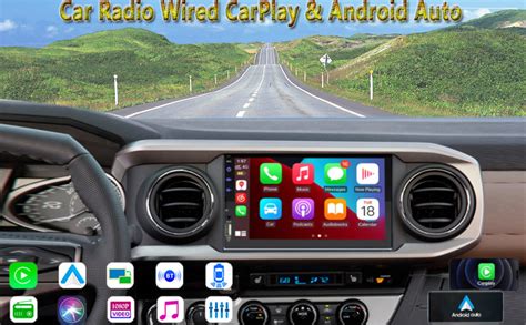 Eaglerich 2Din Car Stereo Audio Receiver Wired CarPlay Android Auto 7