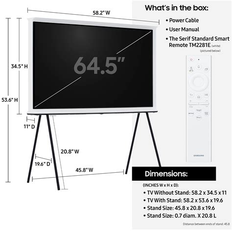 Samsung 65 Class The Serif Series QLED 4K UHD Smart Tizen TV P C