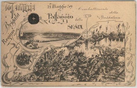 CARTOLINA D Epoca MILITARE Fanteria BRIGATA REGINA Maddalena 1907