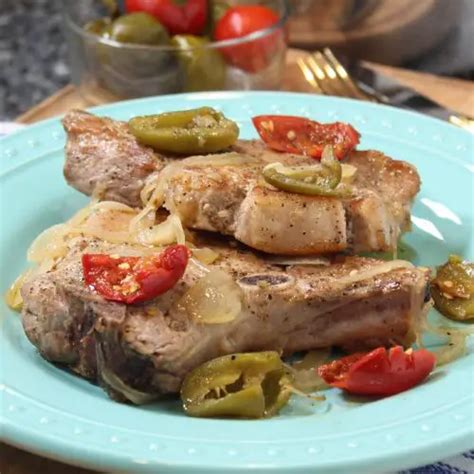 Pork Chops With Hot Cherry Peppers Recipe Pasquale Sciarappa Recipes