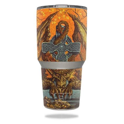 Mightyskins Yeram Autumn Dragon Skin For Yeti Oz Tumbler Autumn