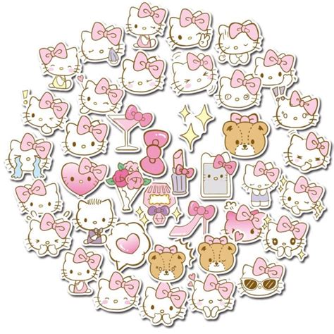 สติ๊กเกอร์ Hello Kitty 23 คิตตี้ 40 ชิ้น ซานริโอ้ Sanrio สติ้กเกอร์ มาย