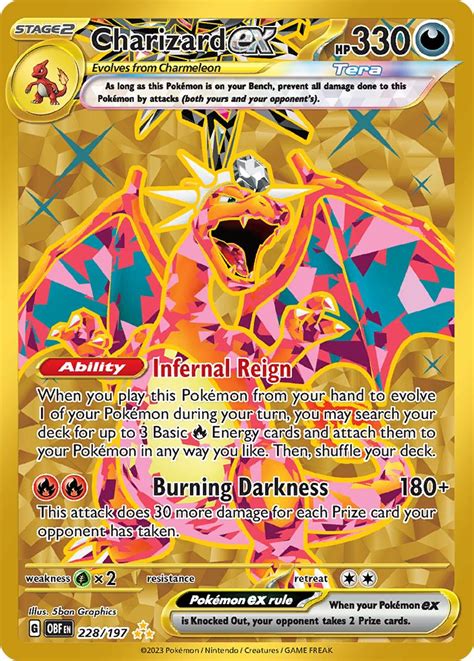 Serebii Net Pok Mon Card Database Obsidian Flames Charizard Ex