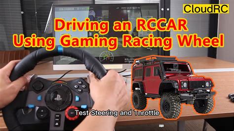 Driving An Rccar Using Gaming Racing Wheel Cloudrc Gamebox Youtube