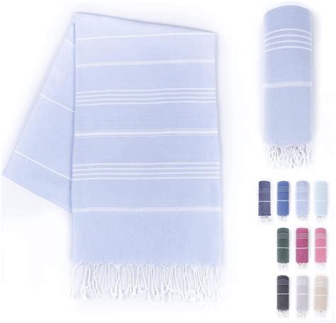 Premium Fouta Hammam Handdoek Met Handgeknoopte Franjes 100 Katoen