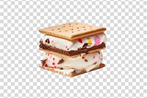 #552 Ice Cream Sandwich Isolated Graphic by Whimsy Girl · Creative Fabrica