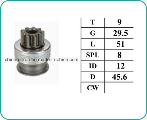 Gear Bendix M T Auto Starter Drive Bendix For