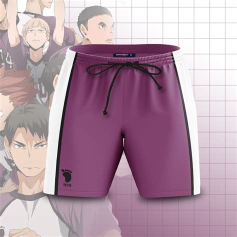 Haikyuu Swimsuits Shiratorizawa Libero Beach Shorts Fdm3107 Anime