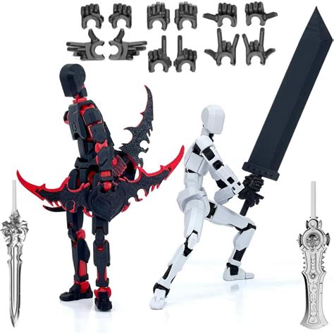 T13 3d Printed Titan 13 Robot Action Figure Fully Assembled Desktop