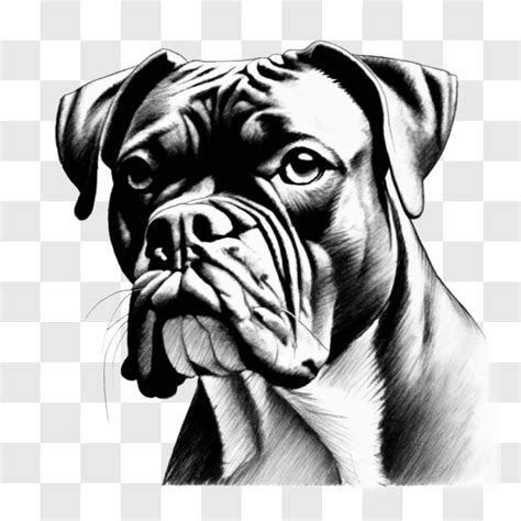 Télécharger Dessin artistique d un chien boxer Sketches En Ligne