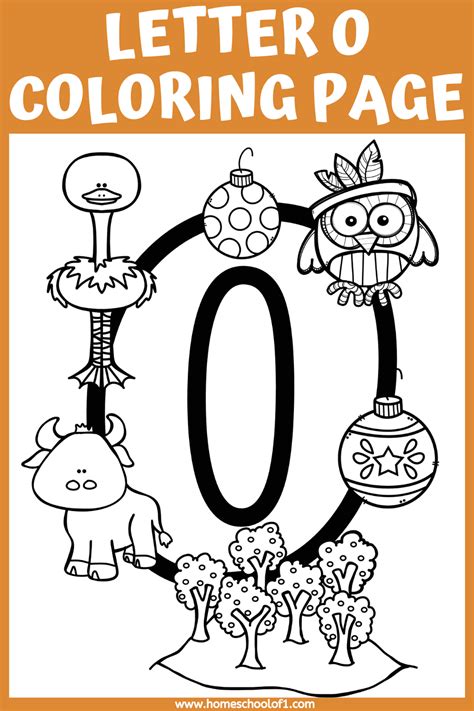 Free Letter O Coloring Page For Preschool Homeschool Of 1