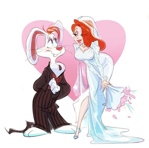 Just Married By Polochkaa On Deviantart Jessica Rabbit Cartoon Jessica And Roger Rabbit