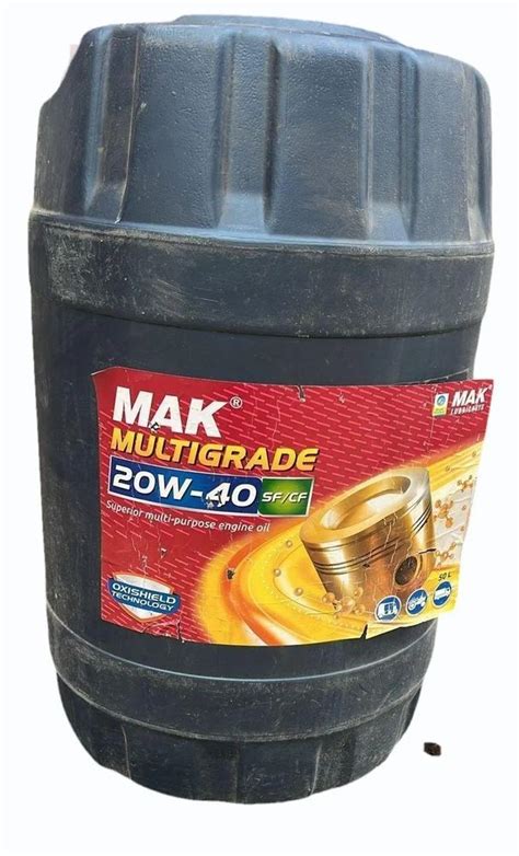 Mak W Cf Multigrade Engine Oil Barrel Of Litre At Rs