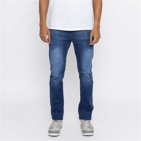 Calça Jeans Masculina Tradicional Lavagem Azul Médio Premium Original