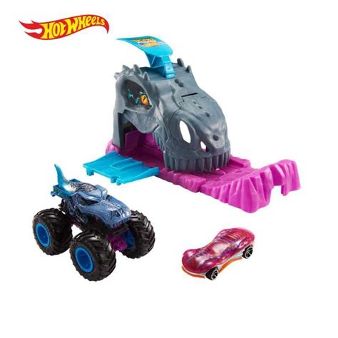 Jual Hot Wheels Monster Trucks Pit And Launch Mega Wrex Play Set