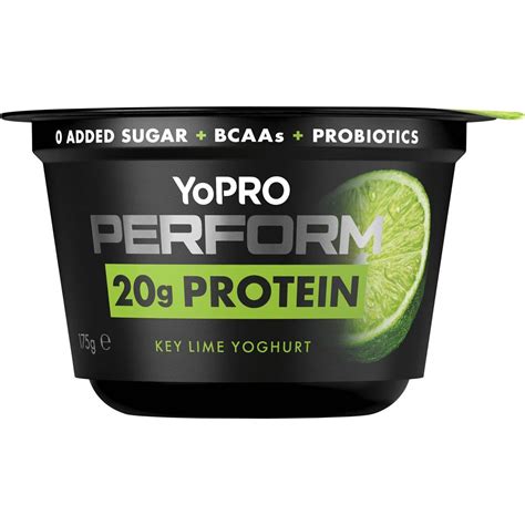 Danone Yopro Perform High Protein Yoghurt No Added Sugar Key Lime G