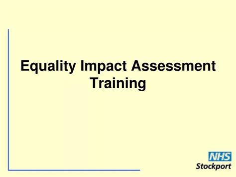 Ppt Equality Impact Assessment Training Powerpoint Presentation Free Download Id6102787