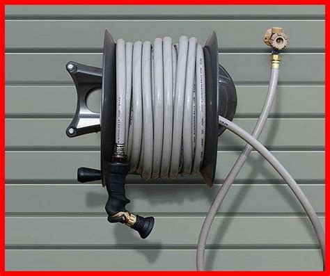 Organize And Store Your Garden Hose With A Garage Hose Reel