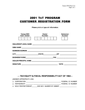 Fillable Online TnT Registration Form Trane Florida Fax Email Print