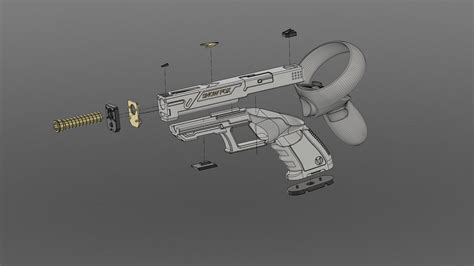 Quest 2 Vr Pistol 3d Print Files