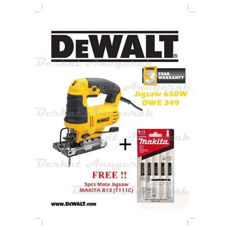 Jual DEWALT DWE349 Jigsaw 5 Pcs Mata Jig Saw MAKITA B 13 Gergaji Ukir