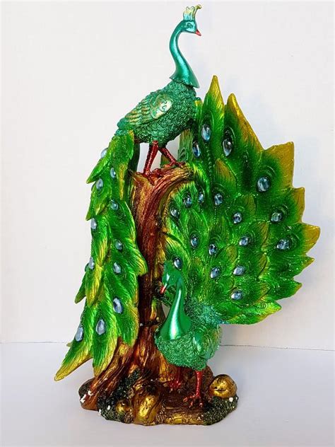 Beautifully Crafted 155 Peacock Statue Home Decor Office Feng Shui T 29513 Usa