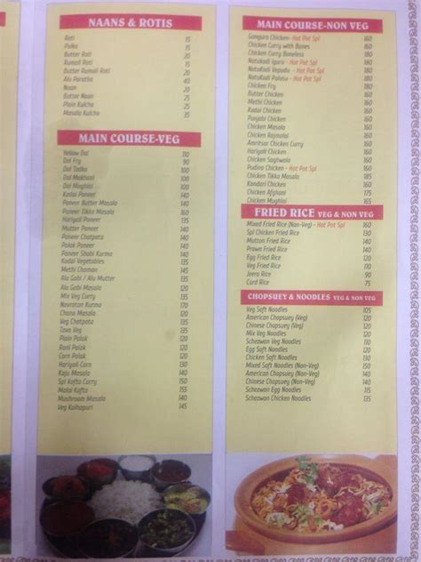 Menu At Hotpot Biryani Point Hyderabad