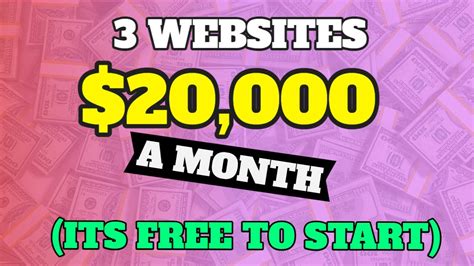 3 Websites That Earn 20000 Per Month And How They Make Money Online